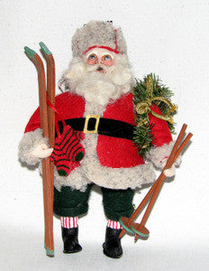 Skiing Santa