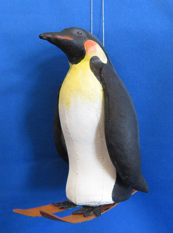 Penguin on Skis