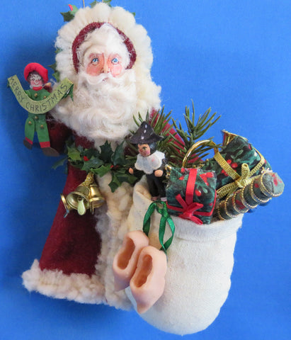Wooden Shoe Santa
